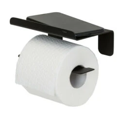 Tiger Colar Toiletrolhouder Met Planchet Zwart 15 Tiger Colar Toiletrolhouder Met Planchet Zwart -Badkamer Winkel 123 2332