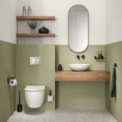 Tiger Colar Toiletrolhouder Met Planchet Zwart 21 Tiger Colar Toiletrolhouder Met Planchet Zwart -Badkamer Winkel 123 2338