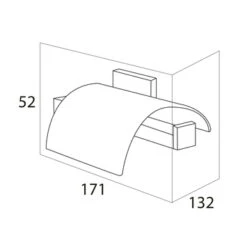 Tiger Toiletrolhouder Items Met Klep RVS -Badkamer Winkel 123 2349
