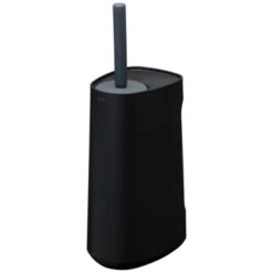 Tiger Toiletborstelhouder Tess Met Opbergvak Staand Zwart/antraciet -Badkamer Winkel 123 2375