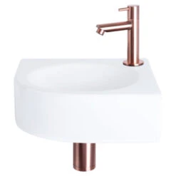 Differnz Cleo Hoekfontein Wit 30X30X10 Cm 11 Differnz Cleo Hoekfontein Wit 30X30X10 Cm -Badkamer Winkel 123 2460