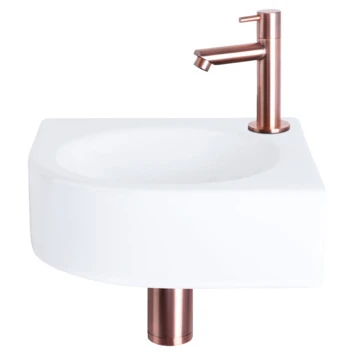 Differnz Cleo Hoekfontein Wit 30X30X10 Cm 6 Differnz Cleo Hoekfontein Wit 30X30X10 Cm - Afbeelding 4