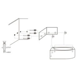 Differnz Cleo Hoekfontein Wit 30X30X10 Cm 13 Differnz Cleo Hoekfontein Wit 30X30X10 Cm -Badkamer Winkel 123 2462