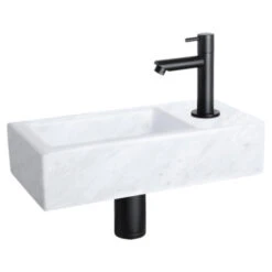 Differnz Helios Fontein 37.5x18.5x9.5 Cm Marmer -Badkamer Winkel 123 2465