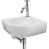 Atlantic Fonteinset Avalon Kwartrond Wit Keramiek 30x30x10 Cm 2 Atlantic Fonteinset Avalon Kwartrond Wit Keramiek 30x30x10 Cm -Badkamer Winkel 123 2468