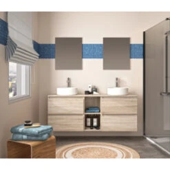 Allibert Gaya Badmeubelset 150cm Met Spiegels Eiken -Badkamer Winkel 123 25