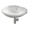 Isifix Wastafel Ecos Rond Wit Keramiek 60x52x32 Cm 1 Isifix Wastafel Ecos Rond Wit Keramiek 60x52x32 Cm -Badkamer Winkel 123 2519