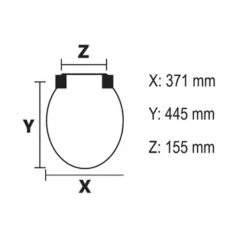 Bemis WC Bril Chicago Wit Hout Met Metalen Softclose -Badkamer Winkel 123 2572