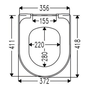 Cedo Tropea Beach Wc Bril Pergamon Softclose D-vorm Thermoplast 5 Cedo Tropea Beach Wc Bril Pergamon Softclose D-vorm Thermoplast - Afbeelding 3