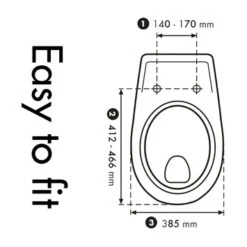Cedo Pelosa Wc Bril Wit Softclose Duroplast -Badkamer Winkel 123 2582