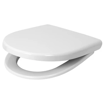 Pressalit D-vorm WC Bril Wit Kunststof Met Softclose 4 Pressalit D-vorm WC Bril Wit Kunststof Met Softclose - Afbeelding 2