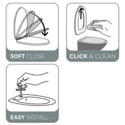 Tiger Wc-bril Blade Wit Met Sofclose En Quick-release -Badkamer Winkel 123 2746