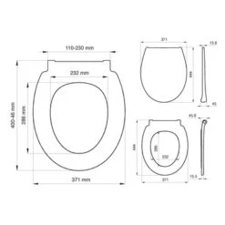 Tiger WC Bril Pasadena Wit Kunststof Met Softclose -Badkamer Winkel 123 2767