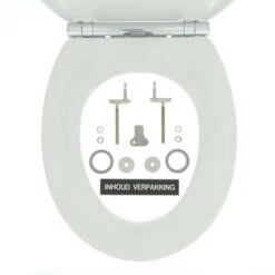 Tiger WC Bril Boston Wit/Chroom Kunststof Met Softclose -Badkamer Winkel 123 2797