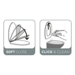 Tiger WC Bril Boston Wit/Chroom Kunststof Met Softclose -Badkamer Winkel 123 2801