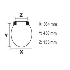 Bemis WC Bril Chicago Wit Hout Met Kunststof Softclose -Badkamer Winkel 123 2884