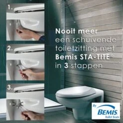 Bemis WC Bril Dallas NextStep Wit Hout Met Kinderzitting -Badkamer Winkel 123 2903