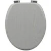 Handson WC Bril Antero Grijs Hout Met Softclose -Badkamer Winkel 123 2956
