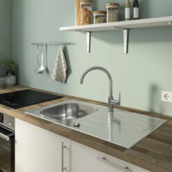 Grohe Keukenkraan Start Flow Hoge Uitloop QuickFix Chroom -Badkamer Winkel 123 3041