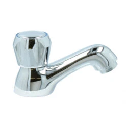 Handson Fonteinkraan Thomas Lage Uitloop Met Draaiknop Chroom -Badkamer Winkel 123 3078