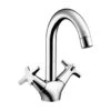 Hansgrohe Wastafelkraan MySport Fina 2-knops Chroom -Badkamer Winkel 123 3087