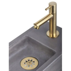 Differnz Fonteinkraan Recht Mat Goud -Badkamer Winkel 123 3142