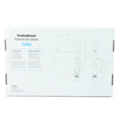 Atlantic Keukenkraan Colin Met Hendel RVS -Badkamer Winkel 123 3191