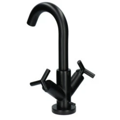 Absolut Wastafelkraan Post 2-knops Zwart -Badkamer Winkel 123 3196