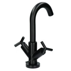 Absolut Wastafelkraan Post 2-knops Zwart -Badkamer Winkel 123 3198