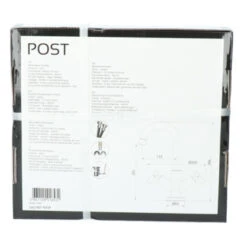 Absolut Wastafelkraan Post 2-knops Zwart -Badkamer Winkel 123 3207