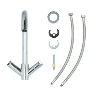 Aqualino Keukenkraan Fortore 2-knops Chroom 11 Aqualino Keukenkraan Fortore 2-knops Chroom - Afbeelding 9