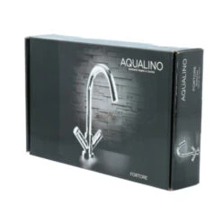 Aqualino Keukenkraan Fortore 2-knops Chroom 22 Aqualino Keukenkraan Fortore 2-knops Chroom -Badkamer Winkel 123 3233