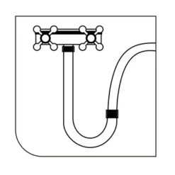 Tiger Stijgpijp Chroom -Badkamer Winkel 123 3267