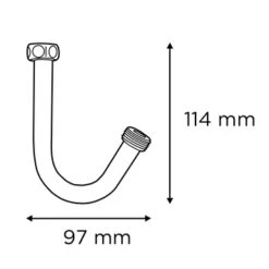 Tiger Stijgpijp Chroom -Badkamer Winkel 123 3268