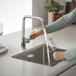 Grohe Keukenkraan Start Hoge U-uitloop QuickFix Chroom 19 Grohe Keukenkraan Start Hoge U-uitloop QuickFix Chroom -Badkamer Winkel 123 3321