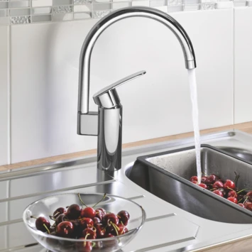 Grohe Keukenkraan Wave Cosmopolitan Met Hendel En C-uitloop Chroom 6 Grohe Keukenkraan Wave Cosmopolitan Met Hendel En C-uitloop Chroom - Afbeelding 4