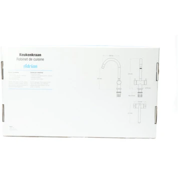 Atlantic Keukenkraan Adrian 2-knops Zwart 13 Atlantic Keukenkraan Adrian 2-knops Zwart - Afbeelding 11