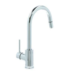 Atlantic Keukenkraan Jeremy Met Hendel En Uittrekbare Sproeikop Chroom -Badkamer Winkel 123 3376