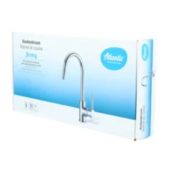 Atlantic Keukenkraan Jeremy Met Hendel En Uittrekbare Sproeikop Chroom -Badkamer Winkel 123 3384