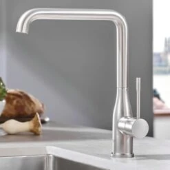 GROHE Keukenkraan Essence L-size Met Hendel Supersteel -Badkamer Winkel 123 3389