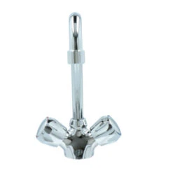 Handson Keukenkraan Thomas 2-knops Chroom Met Uitloop 235mm -Badkamer Winkel 123 3426