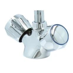 Handson Keukenkraan Thomas 2-knops Chroom Met Uitloop 235mm -Badkamer Winkel 123 3427