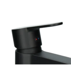 Atlantic Wastafelkraan Parker Met Hendel Zwart -Badkamer Winkel 123 3526