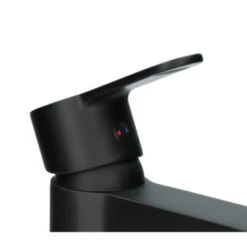 Atlantic Wastafelkraan Parker Met Hendel Zwart -Badkamer Winkel 123 3527