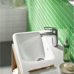 Hansgrohe Wastafelkraan Logis Loop 100 Met Hendel En Waste Chroom -Badkamer Winkel 123 3579