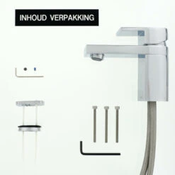 Tiger Wastafelkraan Items Met Hendel Chroom -Badkamer Winkel 123 3586