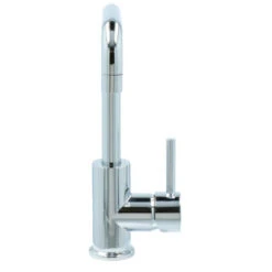 Absolut Wastafelkraan Haiti Met Hendel En Pop-up Afvoerplug Chroom -Badkamer Winkel 123 3595