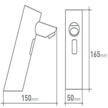 Van Marcke Fonteinkraan Go O'matic Met Infraroodsensor Chroom 5 Van Marcke Fonteinkraan Go O'matic Met Infraroodsensor Chroom - Afbeelding 3