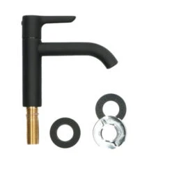 Atlantic Fonteinkraan Riley Met Hendel Zwart 22 Atlantic Fonteinkraan Riley Met Hendel Zwart -Badkamer Winkel 123 3635