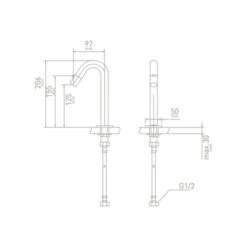 Van Marcke Fonteinkraan Sculpt Met Draaiknop Chroom -Badkamer Winkel 123 3663